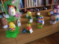 Wiosna i konkurs plastyczny w bibliotece w Okocimiu